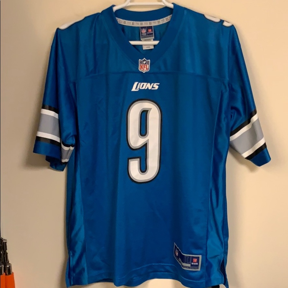 Large Blue Pro Line Matt Stafford Jersey